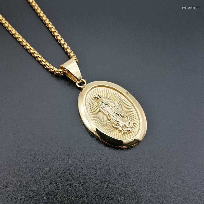 Pendant Necklaces 2022 Trend Virgin Mary Stainless Steel Necklace For Women Men Unisex Gold Color Polish Christian Jewelry Drop
Pendant Necklaces 2022 Trend Virgin Mary Stainless Steel Necklace For Women Men Unisex Gold Color Polish Christian Jewelry Drop