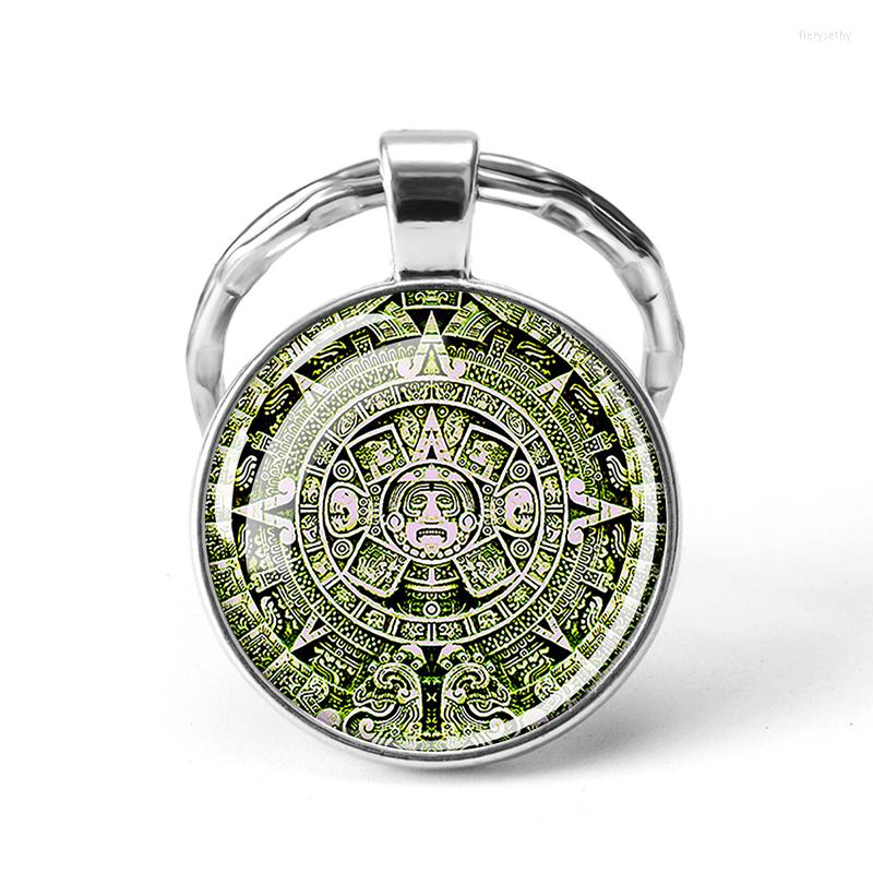 Keychains Aztec Calendar Keychain Ancient Mexico Art Glass Cabochon Pendant Mayan Civilization Metal Key Chain
Keychains Aztec Calendar Keychain Ancient Mexico Art Glass Cabochon Pendant Mayan Civilization Metal Key Chain