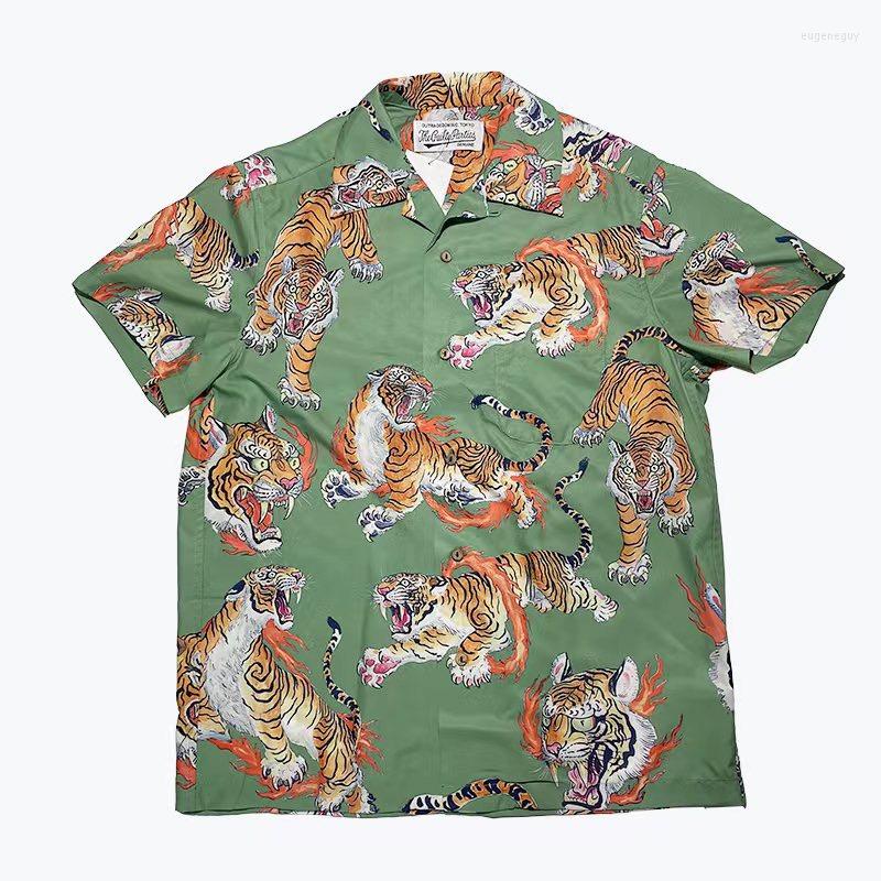 Men' Casual Shirts Green WACKO MARIA Tiger Shirt Men Women Top Version Limited Edition Hawaiian Short Sleeve, 19
Men' Casual Shirts Green WACKO MARIA Tiger Shirt Men Women Top Version Limited Edition Hawaiian Short Sleeve, 19