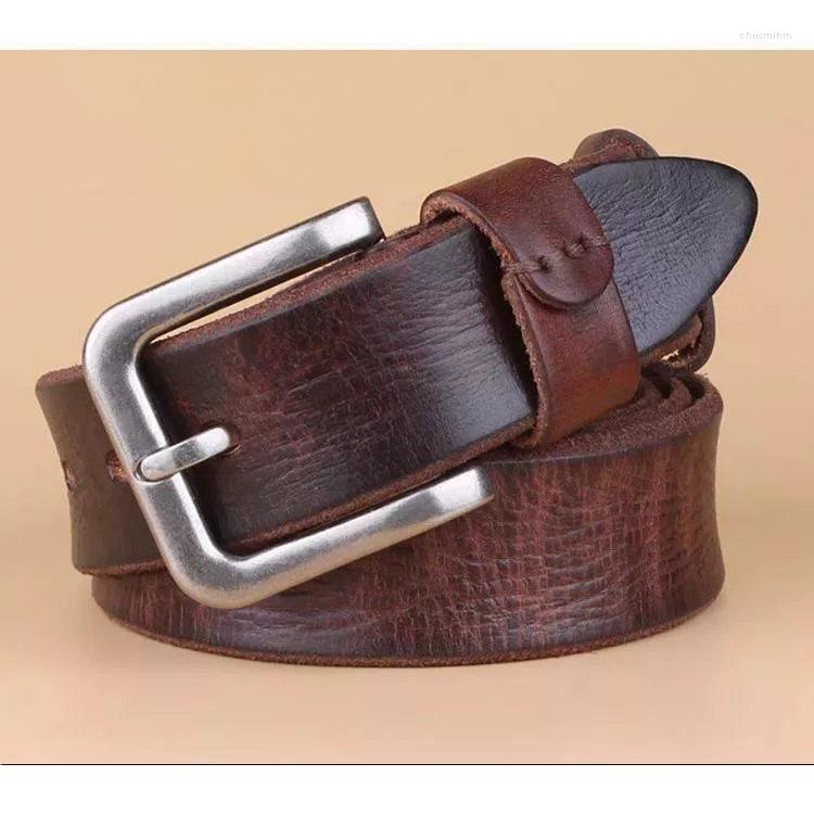 Belts High Quality Men's Belt Thickened Wild Pin Buckle Retro Pure Cowhide Jeans, Black
Belts High Quality Men's Belt Thickened Wild Pin Buckle Retro Pure Cowhide Jeans, Black