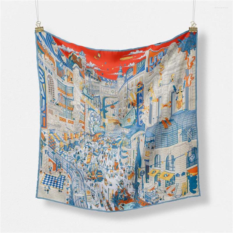 Scarves Silk Square Twill Scarf For Women Luxury Print Shawls Female Hand Rolled Bandana Designer Fashion Wraps 2023
Scarves Silk Square Twill Scarf For Women Luxury Print Shawls Female Hand Rolled Bandana Designer Fashion Wraps 2023