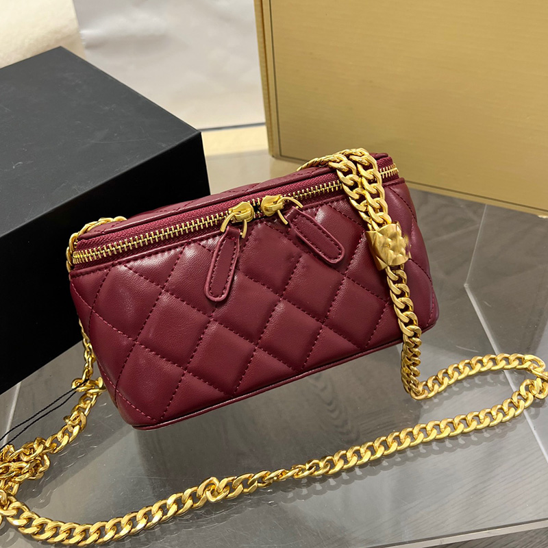 22Ss Womens Lambskin Camera Vanity Box Bags Crush Bead Gold Metal Hardware Chain Crossbdoy Shoulder Cosmetic Case Card Holder Designer Handbags 18X9X11CM
22Ss Womens Lambskin Camera Vanity Box Bags Crush Bead Gold Metal Hardware Chain Crossbdoy Shoulder Cosmetic Case Card Holder Designer Handbags 18X9X11CM