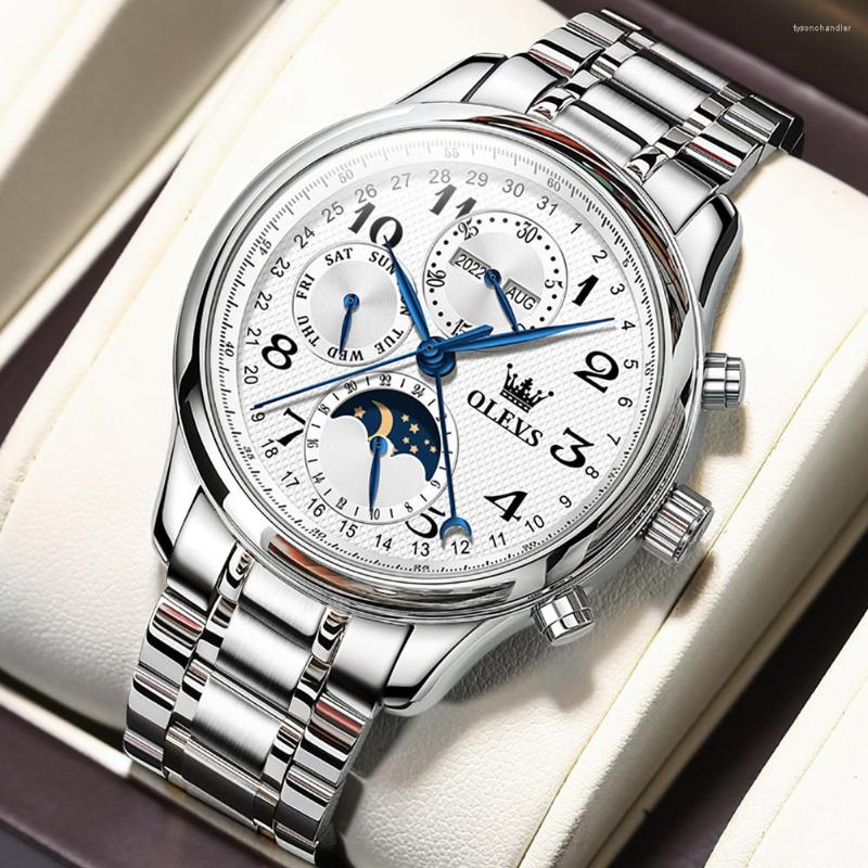 Wristwatches Men Wristwatch Automatic Mechanical 30M Waterproof Stainless Steel Watchband Luminous Hands Hollow Design Fashion Male Clock, Gold white 1
Wristwatches Men Wristwatch Automatic Mechanical 30M Waterproof Stainless Steel Watchband Luminous Hands Hollow Design Fashion Male Clock, Gold white 1