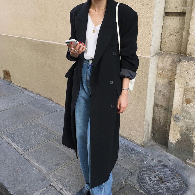 Women' Suits Black Suit Coat Women Medium Length 2022 Autumn Korean Loose Fashion Chic Blazer Jacket Female 16E4933
Women' Suits Black Suit Coat Women Medium Length 2022 Autumn Korean Loose Fashion Chic Blazer Jacket Female 16E4933