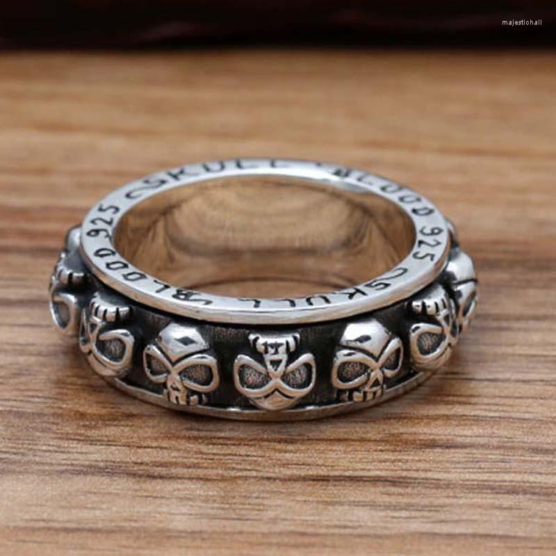 Cluster Rings Real 925 Sterling Silver Carving Vintage Finger Ring Punk Thai Jewelry Men Tibetan
Cluster Rings Real 925 Sterling Silver Carving Vintage Finger Ring Punk Thai Jewelry Men Tibetan