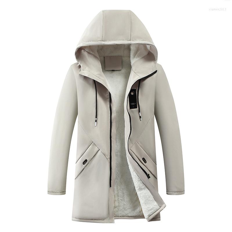 Men's Trench Coats Winter Men's Simple Versatile Solid Medium Long Jacket Warm Casual Fashion Comfortable Hooded Lamb Fleece Windbreaker, Grey
Men's Trench Coats Winter Men's Simple Versatile Solid Medium Long Jacket Warm Casual Fashion Comfortable Hooded Lamb Fleece Windbreaker, Grey