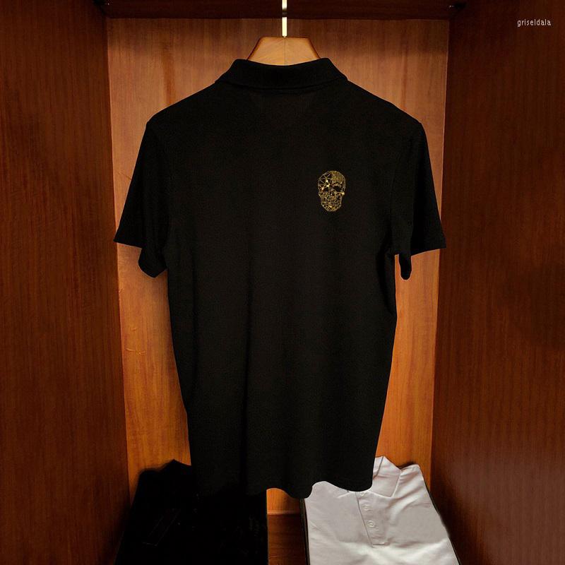 Men's Polos Fashionable Simple Summer Star Short-Sleeved Original Brand Trend Polo Shirt Glowing Drilling Skull Plus Size Style, As shown asian size
Men's Polos Fashionable Simple Summer Star Short-Sleeved Original Brand Trend Polo Shirt Glowing Drilling Skull Plus Size Style, As shown asian size