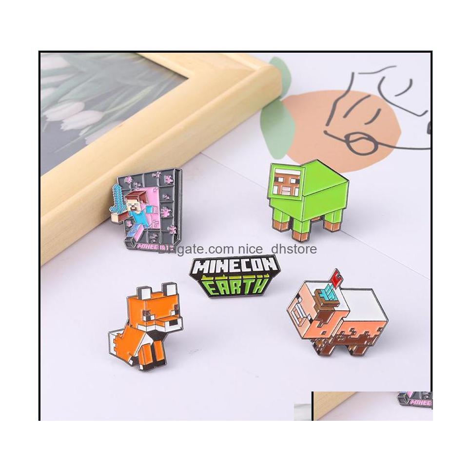 Pins Brooches Pinsbrooches Jewelry Creative Design Game Minecraft Brooch Cartoon Cute Enamel Pins Letter Building Block Peripheral Otl0H
Pins Brooches Pinsbrooches Jewelry Creative Design Game Minecraft Brooch Cartoon Cute Enamel Pins Letter Building Block Peripheral Otl0H