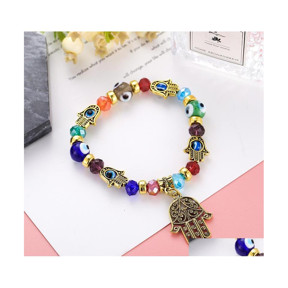 Beaded Explosion Models Turkish Blue Eyes Glazed Strands Beads Bracelet Muslim Hand Jewelry Fatima Palm Evil Eye C3 Drop Delivery Bra Dhpab
Beaded Explosion Models Turkish Blue Eyes Glazed Strands Beads Bracelet Muslim Hand Jewelry Fatima Palm Evil Eye C3 Drop Delivery Bra Dhpab