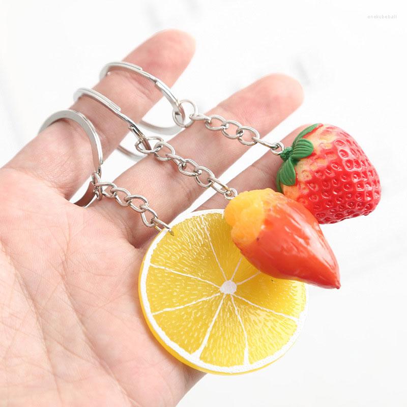Keychains Lemon Strawberry Pepper Eggplant Corn Tomato KeyChain Cute 3D Fruit Vegetable Car Bag Pendant Ring
Keychains Lemon Strawberry Pepper Eggplant Corn Tomato KeyChain Cute 3D Fruit Vegetable Car Bag Pendant Ring