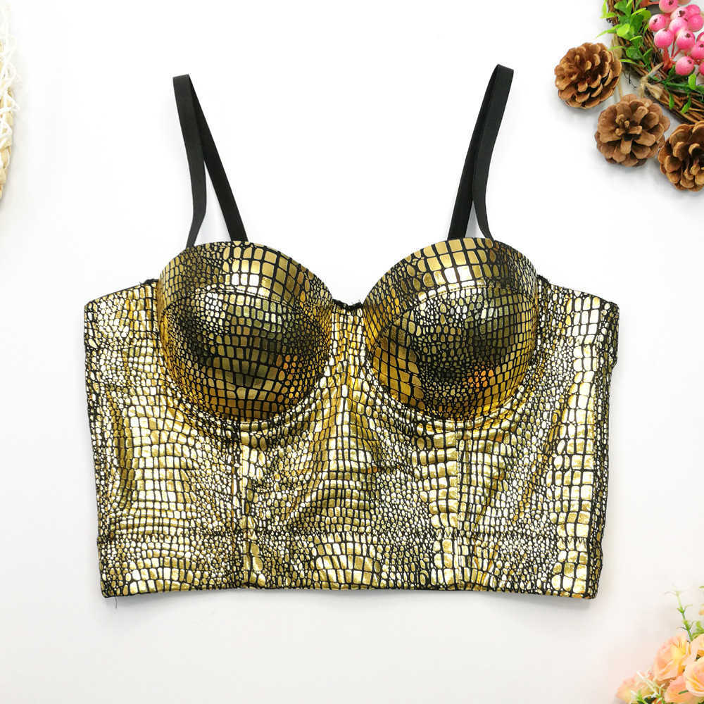 Sparkling pattern gilded strapless women's wild slim fish bone small sling nightclub disco hot girl top, Black and gold
Sparkling pattern gilded strapless women's wild slim fish bone small sling nightclub disco hot girl top, Black and gold