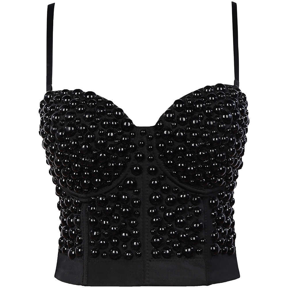 2023 sexy bra short nail bead exposed navel women's top suspender vest beautiful back bra, Black
2023 sexy bra short nail bead exposed navel women's top suspender vest beautiful back bra, Black