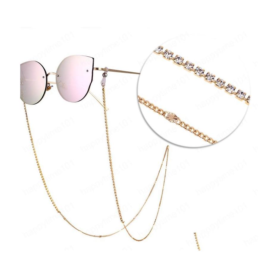 Eyeglasses Chains Zircon Crystal Chain Lanyard Glasses Chains Women Accessories Men Sunglasses Hold Straps Cords Drop Delivery Fashi Dh7Cq
Eyeglasses Chains Zircon Crystal Chain Lanyard Glasses Chains Women Accessories Men Sunglasses Hold Straps Cords Drop Delivery Fashi Dh7Cq