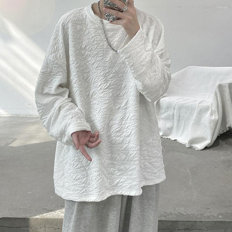 Men's T Shirts Pleated Three-dimensional Design Men Oversized Korean Spring Long Sleeve Unisex T-shirt Fashion Male Tees, White
Men's T Shirts Pleated Three-dimensional Design Men Oversized Korean Spring Long Sleeve Unisex T-shirt Fashion Male Tees, White