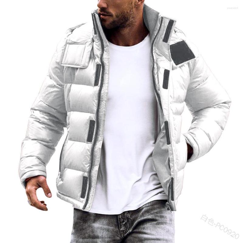 Men's Down Warm Parkas Men Lapel Long Sleeve Zipper Solid Jacekt Winter Street Pocket Fashion Coat Casual Parka Lugentolo, White
Men's Down Warm Parkas Men Lapel Long Sleeve Zipper Solid Jacekt Winter Street Pocket Fashion Coat Casual Parka Lugentolo, White