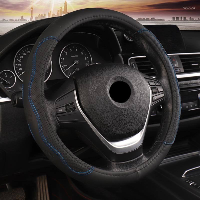 Steering Wheel Covers DERMAY Black Car Sport Cover Leather Auto Universal 37-38cm Inter Accessories
Steering Wheel Covers DERMAY Black Car Sport Cover Leather Auto Universal 37-38cm Inter Accessories