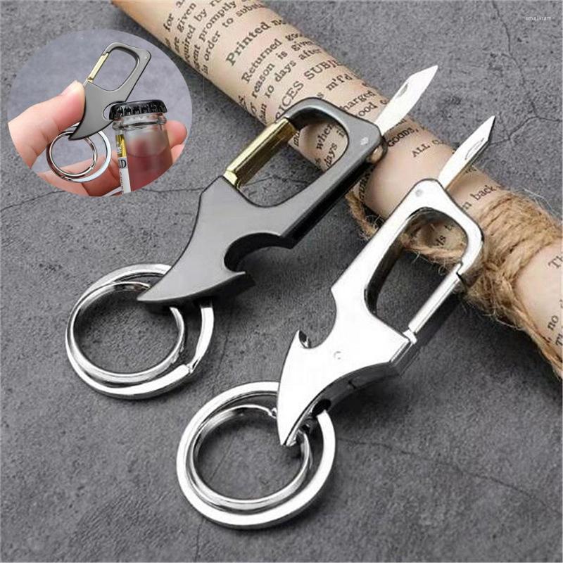 Keychains Simple Men's Multi-function Keychain Bottle Opener Keyring With Foldable Mini Knife Car Key Holder Accessories Gifts For Men
Keychains Simple Men's Multi-function Keychain Bottle Opener Keyring With Foldable Mini Knife Car Key Holder Accessories Gifts For Men