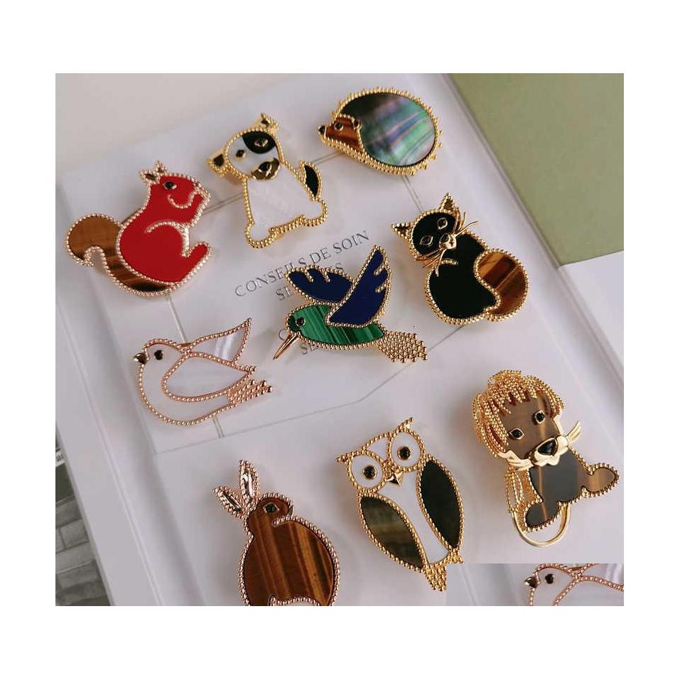 Pins Brooches Top Quality Luxury Brand Pure 925 Sier Jewelry Gold Animals Bird Lion Rabbit Hedgehog Dog Cat Squirrel Owl Gemstone B Dhpnu 
Pins Brooches Top Quality Luxury Brand Pure 925 Sier Jewelry Gold Animals Bird Lion Rabbit Hedgehog Dog Cat Squirrel Owl Gemstone B Dhpnu