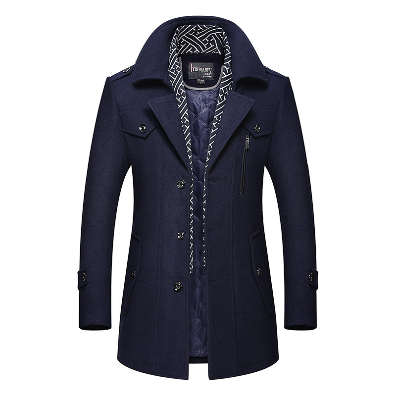 Men's Wool Blends BOLUBAO Men Winter Coat Fashion Turn-Down Collar Warm Thick en Pea Male Trench Overcoat 221206, Purple
Men's Wool Blends BOLUBAO Men Winter Coat Fashion Turn-Down Collar Warm Thick en Pea Male Trench Overcoat 221206, Purple