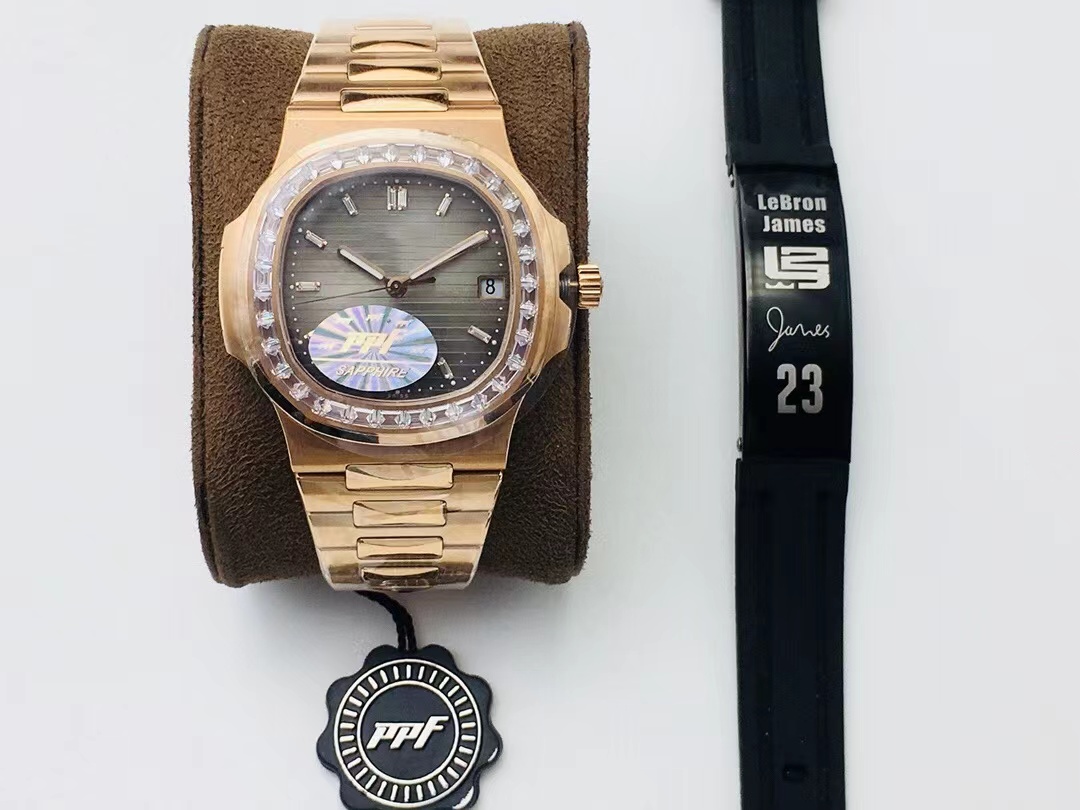 PPF Factory luxury luxury fashion Bright diamond Super Nautilus King of the King Watch size 40MM integrated Cal.324 movement gold steel band black dial
PPF Factory luxury luxury fashion Bright diamond Super Nautilus King of the King Watch size 40MM integrated Cal.324 movement gold steel band black dial