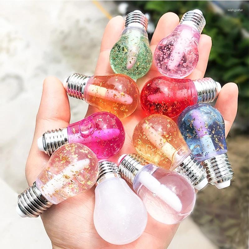 

Lip Gloss Cute Light Bulb Shape Plumper Oil Shiny Non-sticky Nourishing Jelly Color Lipstick Mask Care, 01