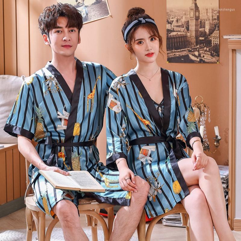 Men's Sleepwear Large Size Relax Couples Robe Men Summer Silk Nightgown Nightshirt Bathrobe Kimono Gown Long Sleeve Home Dressing, Style 01
Men's Sleepwear Large Size Relax Couples Robe Men Summer Silk Nightgown Nightshirt Bathrobe Kimono Gown Long Sleeve Home Dressing, Style 01