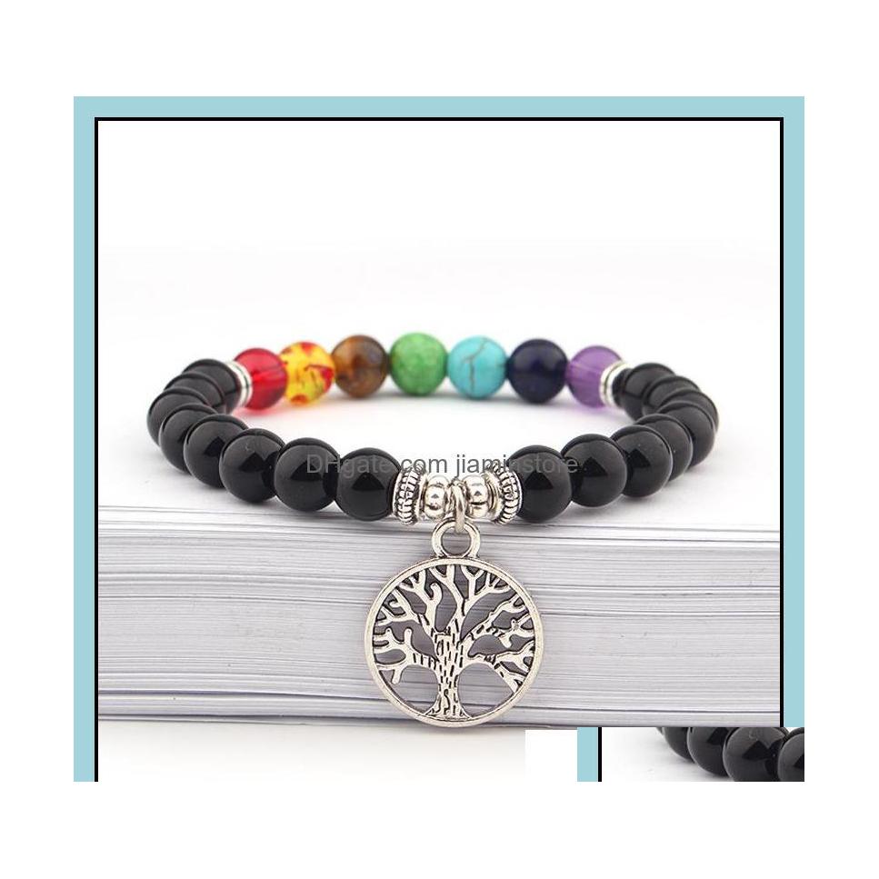 Charm Bracelets Charm Bracelets Jewelry 8Mm Natural Stone Bracelet 7 Chakra Tree Of Life Mticolor Beads Stones Women Men Yoga Drop D Otcjy
Charm Bracelets Charm Bracelets Jewelry 8Mm Natural Stone Bracelet 7 Chakra Tree Of Life Mticolor Beads Stones Women Men Yoga Drop D Otcjy