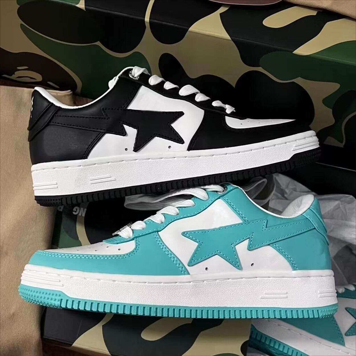 NEW Bapestas Sta Sneakers Low-Top Sneakers M1 Designer Leather Shoe Classic Casual Shoes Fashion Ape Monkey Shape MEDICOM TOY CAMO SK8, Color 35
NEW Bapestas Sta Sneakers Low-Top Sneakers M1 Designer Leather Shoe Classic Casual Shoes Fashion Ape Monkey Shape MEDICOM TOY CAMO SK8, Color 35