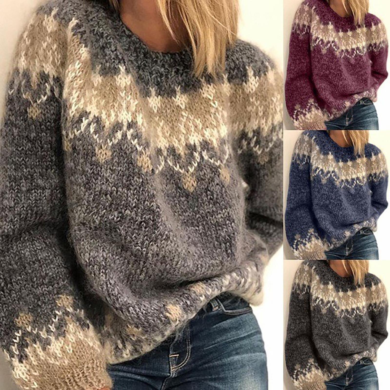 Women's Sweaters Loose Knitted Women Autumn Winter Long Sleeve O Neck Warm Pullover Casual 221207, Grey
Women's Sweaters Loose Knitted Women Autumn Winter Long Sleeve O Neck Warm Pullover Casual 221207, Grey