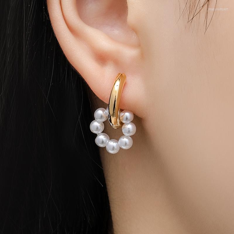 Hoop Earrings Korea Information Pearl Round For Women Simple Elegant Geometric Metal Engagement Jewelry Gift
Hoop Earrings Korea Information Pearl Round For Women Simple Elegant Geometric Metal Engagement Jewelry Gift
