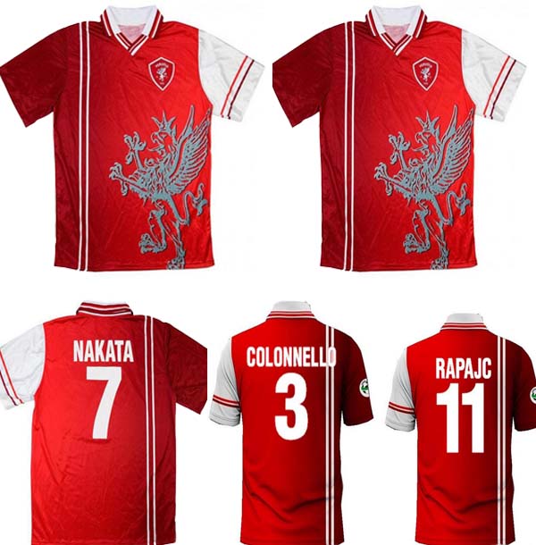Retro Perugia soccer jerseys 98 99 Calcio NINE BERNARDINI NAKATA RAPAJC PETRACHI ZE' MARIA COLONNELLO 1998 1999 classic football Top, Red
Retro Perugia soccer jerseys 98 99 Calcio NINE BERNARDINI NAKATA RAPAJC PETRACHI ZE' MARIA COLONNELLO 1998 1999 classic football Top, Red