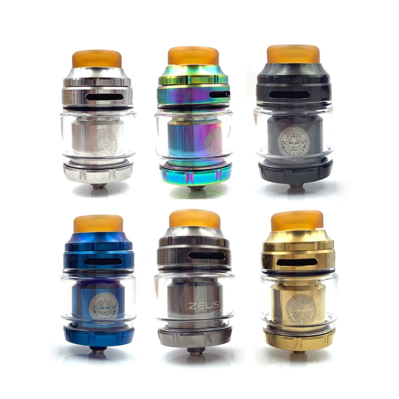 

Top Geekvape Zeus X Mesh RTA Atomizer Vaper Electronic E Cigarette Vape 4.5ml 25mm Coil DIY Deck Leakproof Tank for 510 Box Mod Vapor Vaporizer Kit