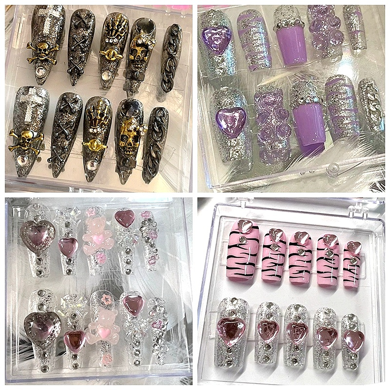 Nail Practice Display Handmade Y2K Cute False Nails Tips Glitter Press On Nail Reusable Long Coffin Ballet Acrylic Fake Nail With Glue 221206
Nail Practice Display Handmade Y2K Cute False Nails Tips Glitter Press On Nail Reusable Long Coffin Ballet Acrylic Fake Nail With Glue 221206