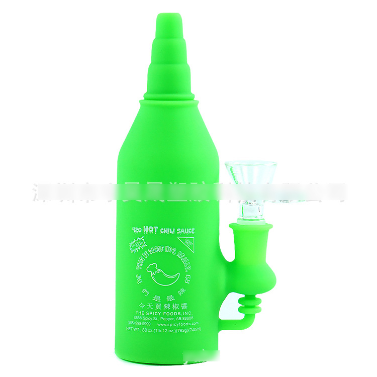 Hookahs 5 Colors Assemble Silicone Bong 6.6" Creative pepper bottle shape multi-color pipes with glass fittings silicone smoking water pipe
Hookahs 5 Colors Assemble Silicone Bong 6.6" Creative pepper bottle shape multi-color pipes with glass fittings silicone smoking water pipe