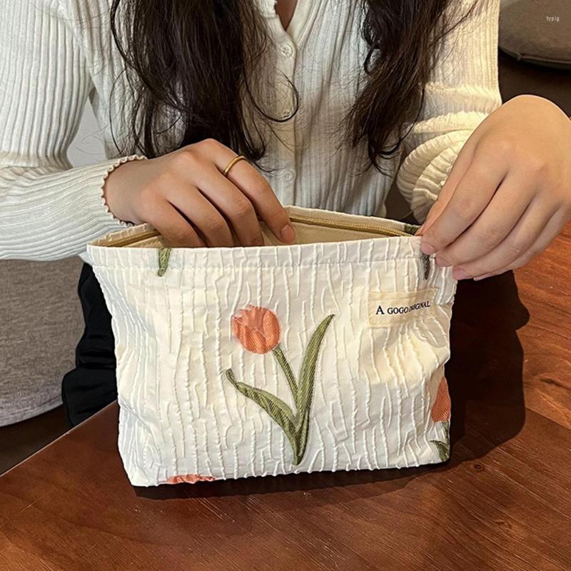 Cosmetic Bags Korean Embroidery Makeup Bag For Women Storage Portable Toiletry Female Beauty Case Floral Pouch, Orange
Cosmetic Bags Korean Embroidery Makeup Bag For Women Storage Portable Toiletry Female Beauty Case Floral Pouch, Orange