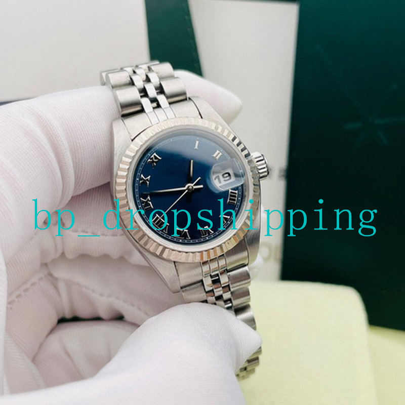 Quality Watches for women Blue Roman 31mm dial 2813 Movement Automati Fluted Bezel Stainless Steel Jubilee strap Ladies Fashion Wristwatch, Add box
Quality Watches for women Blue Roman 31mm dial 2813 Movement Automati Fluted Bezel Stainless Steel Jubilee strap Ladies Fashion Wristwatch, Add box
