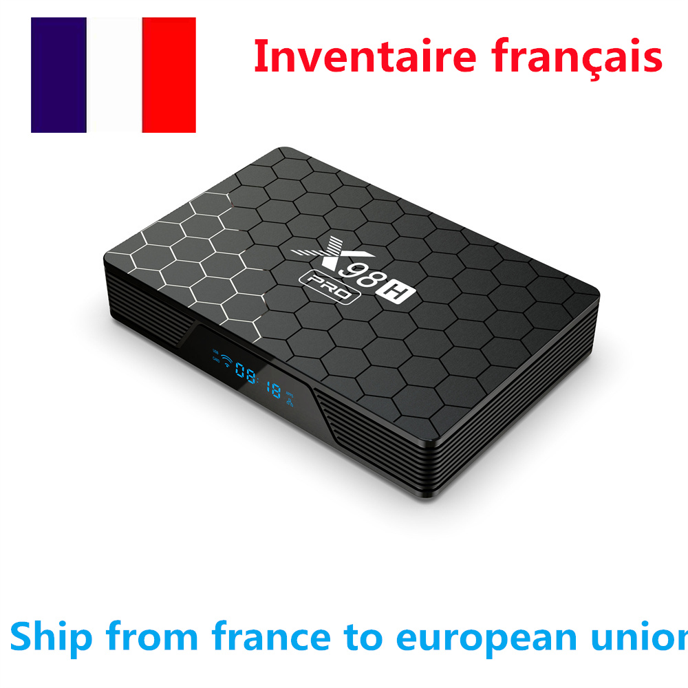 Ship from france X98H PRO TV BOX Android 12 OS 2G 16G 4gb32G WIFI6 1000M LAN BT5.0 Allwinner H618 4K