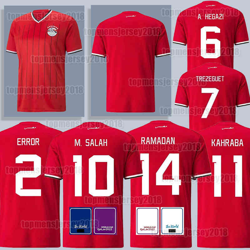 22 23 Egypt Soccer Jerseys 2022 2023 KAHRABA Jersey M.SALAH A. HEGAZI RAMADAN SALAH M. ELNENY TREZEGUET maillot de foot ERROR Football Shirt Camisetas futbol Uniforms, Men (ai ji)
22 23 Egypt Soccer Jerseys 2022 2023 KAHRABA Jersey M.SALAH A. HEGAZI RAMADAN SALAH M. ELNENY TREZEGUET maillot de foot ERROR Football Shirt Camisetas futbol Uniforms, Men (ai ji)