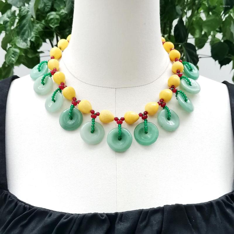 Choker Lii Ji Yellow Coral Green Aventurine Necklace 49cm Stock Sale Women Jewelry Gift
Choker Lii Ji Yellow Coral Green Aventurine Necklace 49cm Stock Sale Women Jewelry Gift