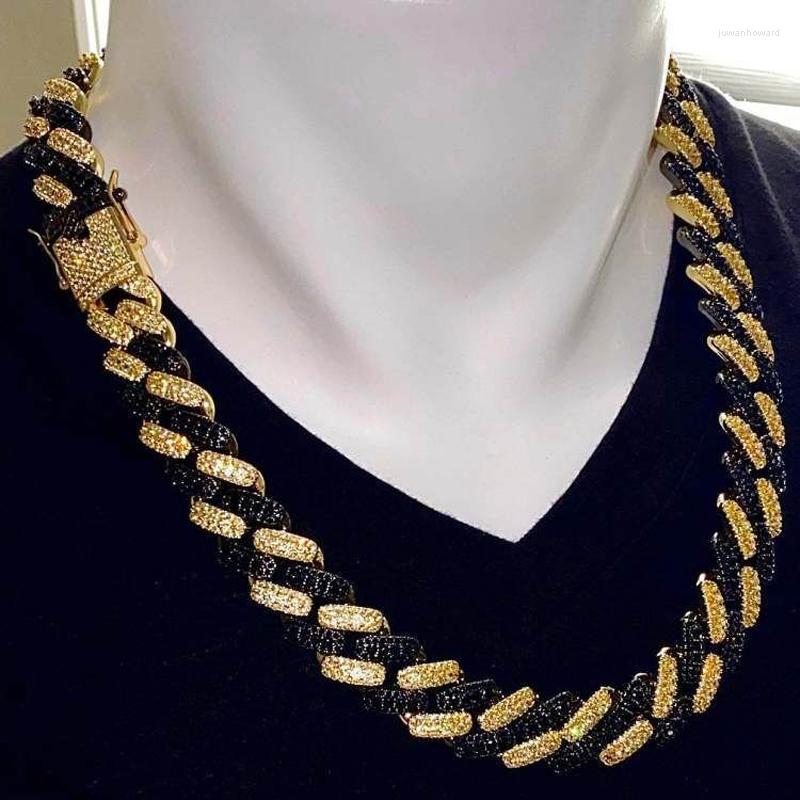 Choker Tow Tone 2Row Cuban Chain Necklace Men Hip Hop Iced Out Bling CZ Jewelry Gold Silver Color Charm Gift Drop Ship
Choker Tow Tone 2Row Cuban Chain Necklace Men Hip Hop Iced Out Bling CZ Jewelry Gold Silver Color Charm Gift Drop Ship