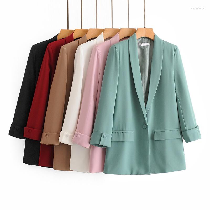 Women' Suits Ins Lapel Sleeve 6-Color Suit Jacket For Women V Neck Thin 2022 Long Casual Tops Female Slim Blazers, Black
Women' Suits Ins Lapel Sleeve 6-Color Suit Jacket For Women V Neck Thin 2022 Long Casual Tops Female Slim Blazers, Black