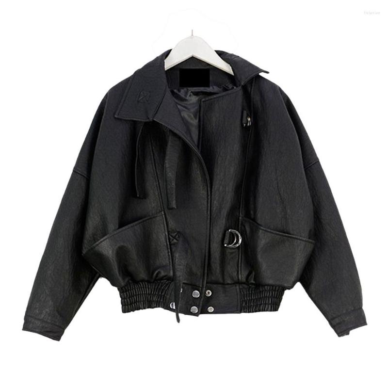 Women' Leather Women PU Jacket Spring Long Sleeve Slim Short Coat Ladies Chic Motorcycle Windbreaker Overcoat Abrigo Mujer, Black
Women' Leather Women PU Jacket Spring Long Sleeve Slim Short Coat Ladies Chic Motorcycle Windbreaker Overcoat Abrigo Mujer, Black