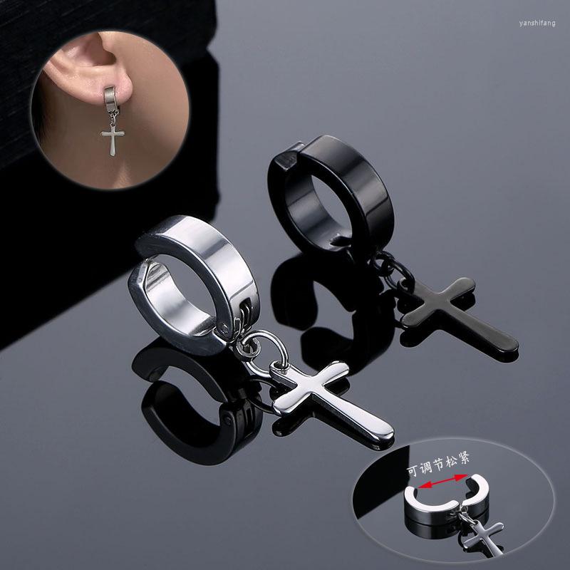 Hoop Earrings 1PC Punk Stainless Steel For Women Men Dropping Earring Ear Jewelry Gothic Cross Non Piercing Clip
Hoop Earrings 1PC Punk Stainless Steel For Women Men Dropping Earring Ear Jewelry Gothic Cross Non Piercing Clip