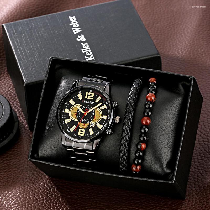 Wristwatches Birthday Gift Set For Men Luminous Date Quartz Watch To Male Fashion Bracelet Watches Christmas Gifts Husband Coffret Cadeau, No box 2
Wristwatches Birthday Gift Set For Men Luminous Date Quartz Watch To Male Fashion Bracelet Watches Christmas Gifts Husband Coffret Cadeau, No box 2