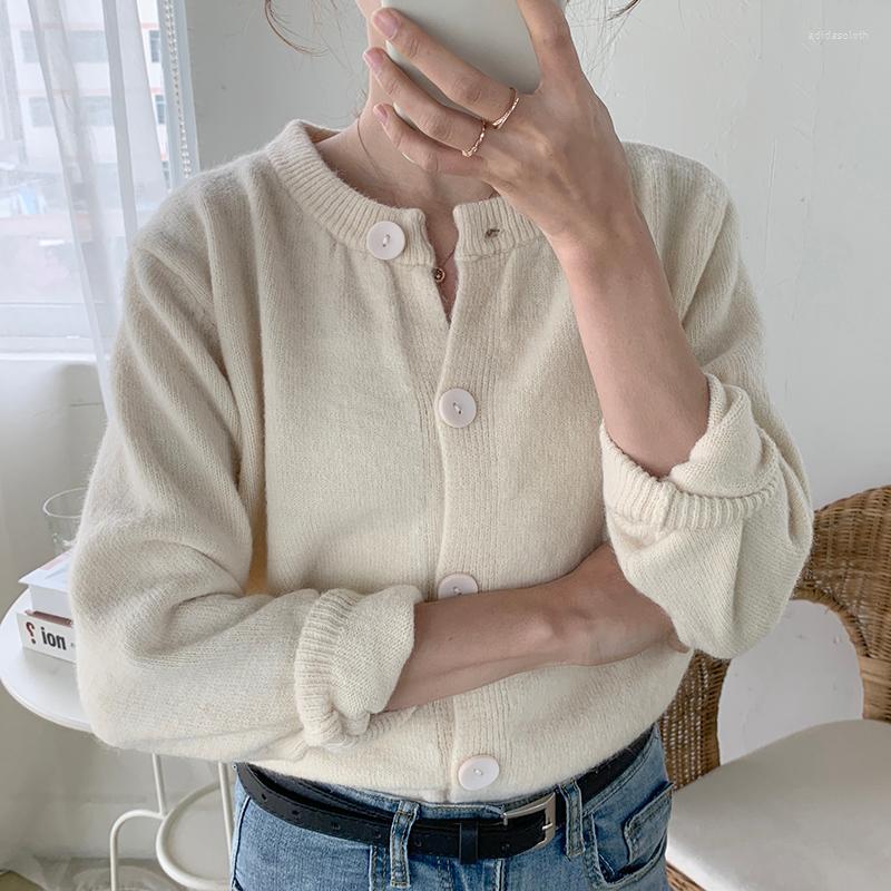 Women's Knits Autumn Winter Women's Knit Sweater Korean Elegant 5 Colors Knitted Cardigans Soft Sweaters Purple 2022 Casual Loose Thick, Beige
Women's Knits Autumn Winter Women's Knit Sweater Korean Elegant 5 Colors Knitted Cardigans Soft Sweaters Purple 2022 Casual Loose Thick, Beige