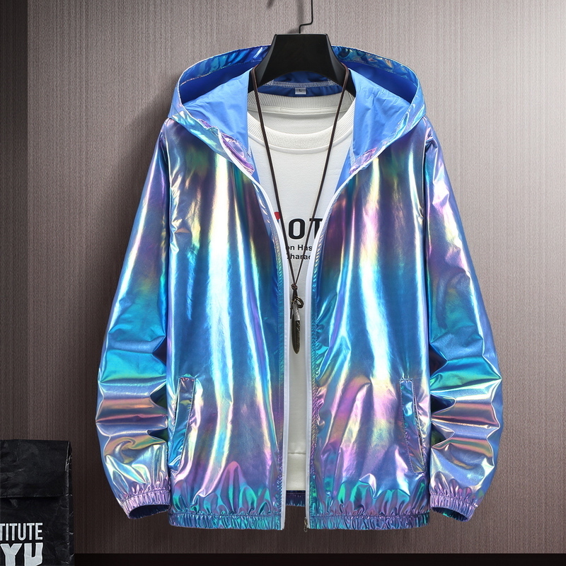 Men's Jackets Summer Colorful Shiny Sunscreen Clothing for Men and Women Couples Thin Breathable Color Jacket Trend Large Size 221206, White
Men's Jackets Summer Colorful Shiny Sunscreen Clothing for Men and Women Couples Thin Breathable Color Jacket Trend Large Size 221206, White