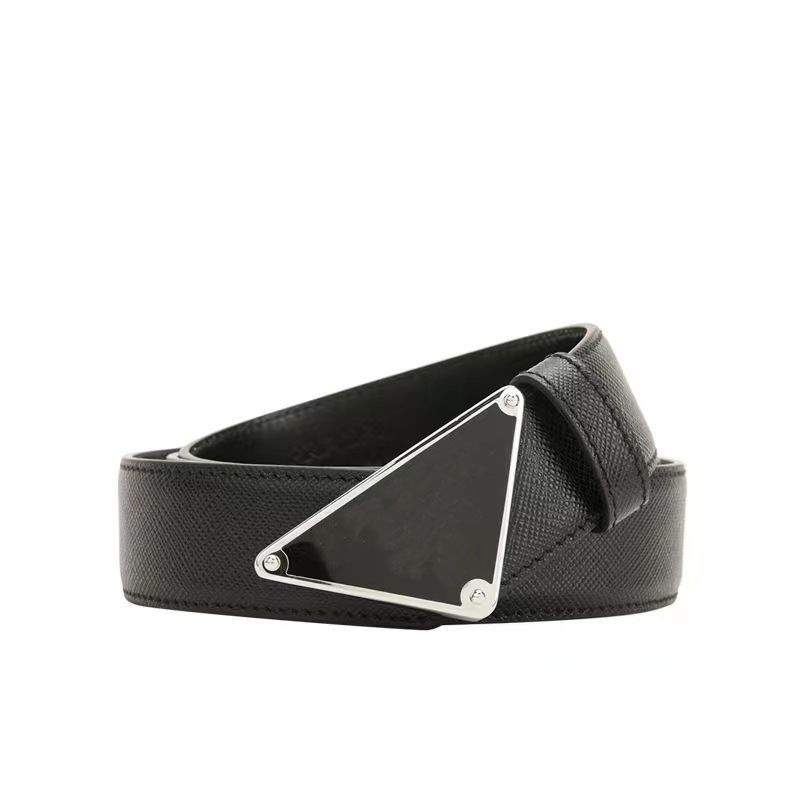 Men Designers Belts Fashion Luxury Leather womens mens triangle letters buckle belt width 3.8cm 3.3cm with box, Black 
Men Designers Belts Fashion Luxury Leather womens mens triangle letters buckle belt width 3.8cm 3.3cm with box, Black