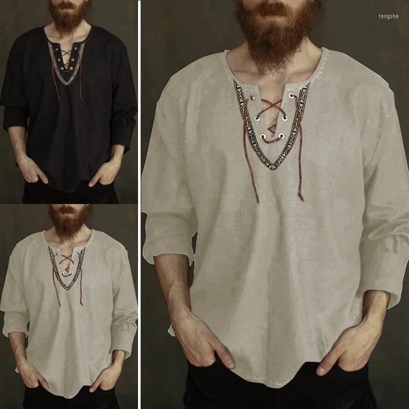 Men' Casual Shirts Summer Autumn European And American Cotton Linen Half-open Collar Men' Long-sleeved Loose V-neck Tops, Black
Men' Casual Shirts Summer Autumn European And American Cotton Linen Half-open Collar Men' Long-sleeved Loose V-neck Tops, Black