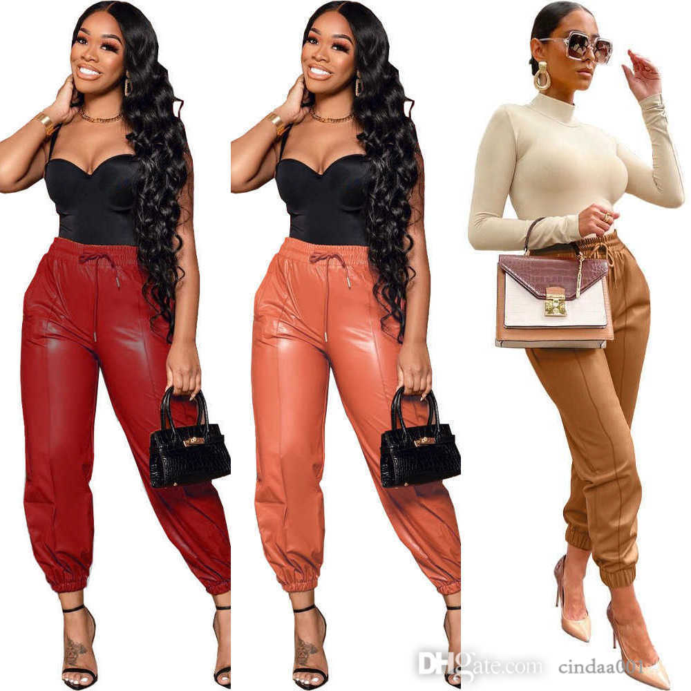 Designer Women Leather Pants 2023 Spring Wear Solid Color Slim Casual Sexy Pu Leggings, Brown
Designer Women Leather Pants 2023 Spring Wear Solid Color Slim Casual Sexy Pu Leggings, Brown