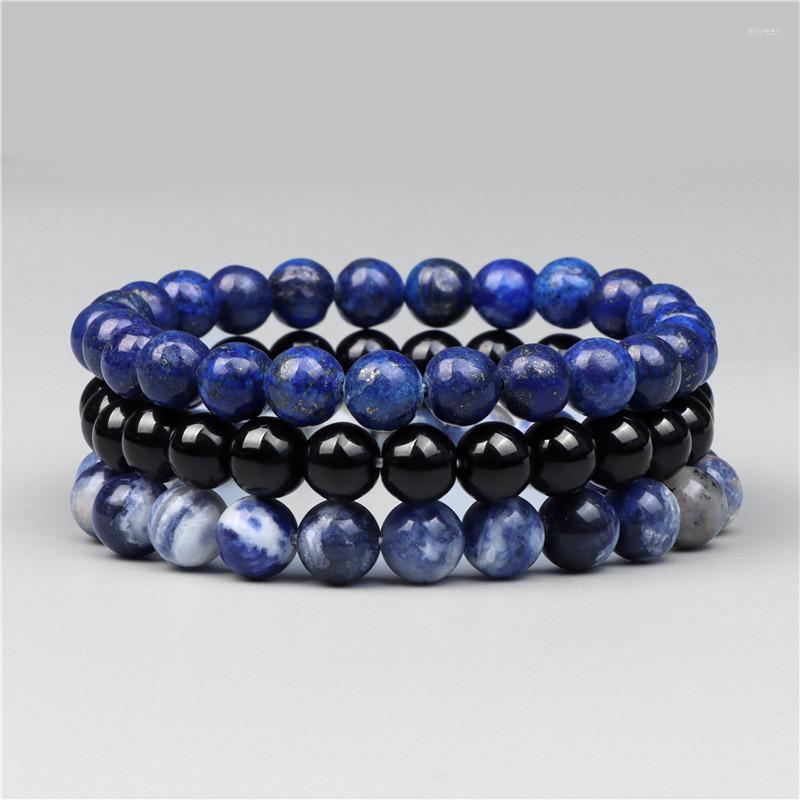 Strand 3Pcs/lot Chakra Natural Stone Bracelet Round Beads Charm Lapis Lauzli Agate Bracelets Men Women Classic Beaded Jewelry
Strand 3Pcs/lot Chakra Natural Stone Bracelet Round Beads Charm Lapis Lauzli Agate Bracelets Men Women Classic Beaded Jewelry